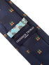 navy blue tie with African traditional bongo drum design