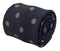 navy blue tie with dartboard design
