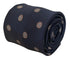 navy blue tie with dartboard design