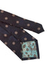 navy blue tie with dartboard design