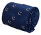dark royal blue tie with crescent moon and star Ottoman religious symbol design