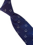 dark royal blue tie with crescent moon and star Ottoman religious symbol design
