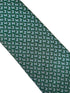 emerald dark green tie with embroidered butterfly design