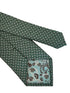 emerald dark green tie with embroidered butterfly design