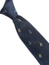 navy blue with yacht sailing nautical boat embroidered design