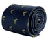 navy blue tie with chameleon lizard reptile design