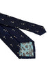 navy blue tie with cocktail martini glass design tie