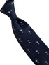 navy blue tie with cocktail martini glass design tie
