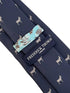 navy blue tie with donkey, ass, mule design