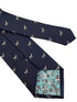 navy blue tie with donkey, ass, mule design