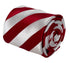 red and white classic barber striped tie