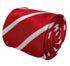 red and white classic striped tie