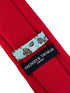 Red herringbone classic tie