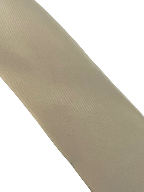 Champagne cream silky classic tie