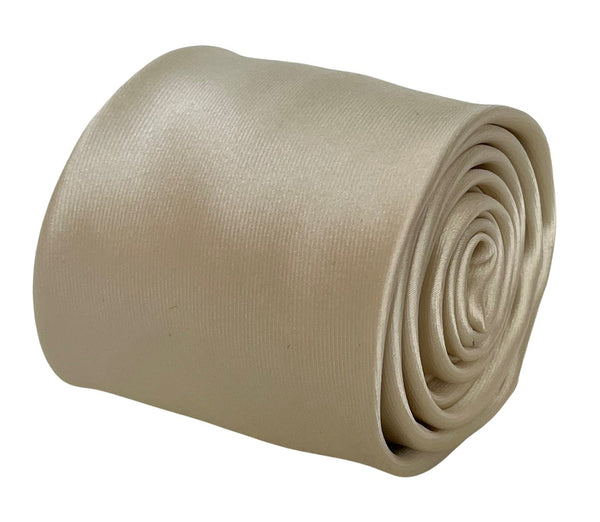 Ivory cream silky classic tie