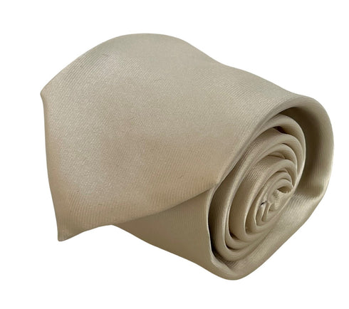 Ivory cream silky classic tie