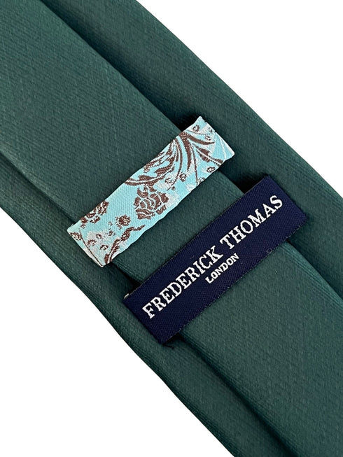 Racing, forest, dark, emerald green classic tie