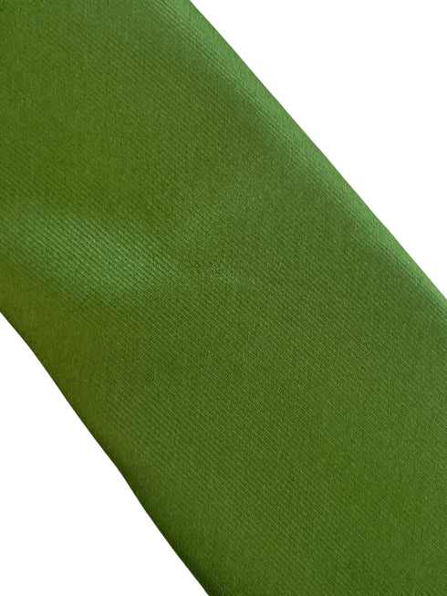 Bright, grass, leaf, lime green plain classic tie