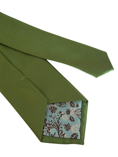 Bright, grass, leaf, lime green plain classic tie