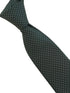 Racing green, dark, forest, spinach, kale green tie with white pin spots