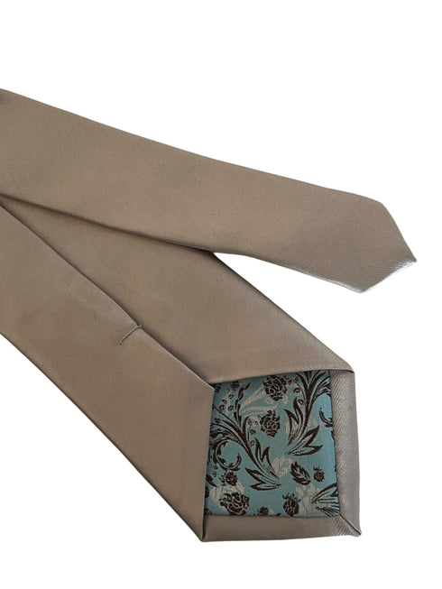Silver birch, sage, light pale grey green tie