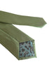 Plain pale light green apple silky classic tie