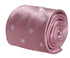 Baby, light, pastel, powder, candyfloss, bubblegum, blush pink tie with white polka spots