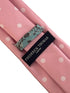 Baby, light, pastel, powder, candyfloss, bubblegum, blush pink tie with white polka spots