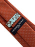 Burnt rustic rusty copper brick orange brown with white pin spots classic tie