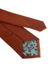 Burnt rustic rusty copper brick orange brown with white pin spots classic tie