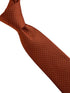 Burnt rustic rusty copper brick orange brown with white pin spots classic tie