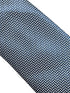 Plain navy blue and white tie with herringbone design
