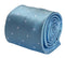 Light blue pastel cornflower sky powder blue tie with white polka spots
