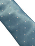 Light blue pastel cornflower sky powder blue tie with white polka spots