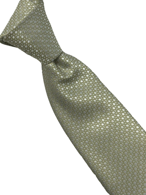 Gold tie with geometric design