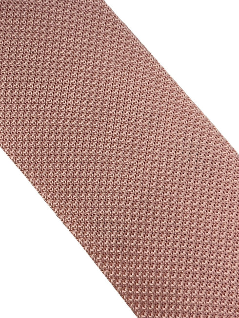 light baby pink pastel blush knitted tie in standard 8cm width