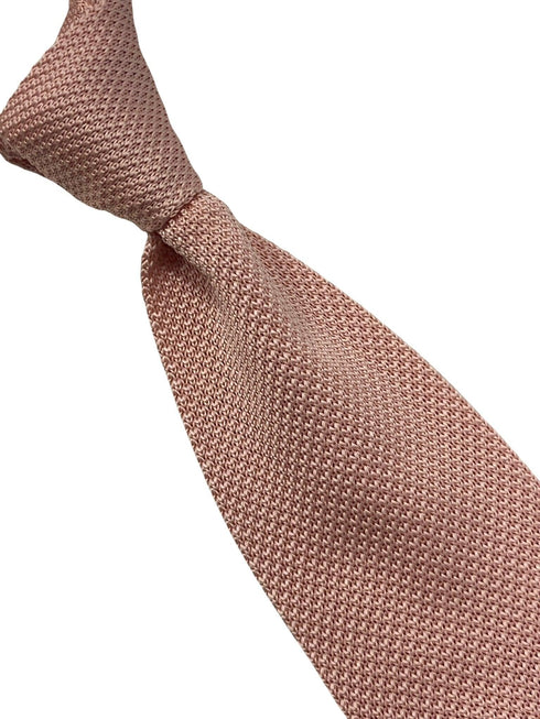 light baby pink pastel blush knitted tie in standard 8cm width
