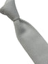 Plain white knitted skinny tie