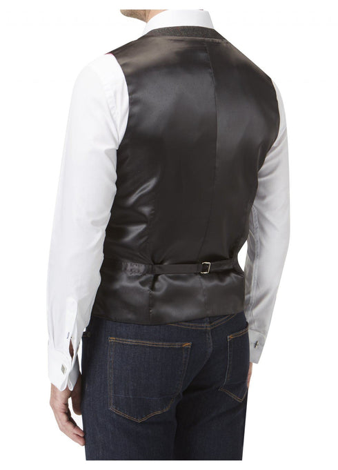 SKOPES Heritage Collection Mens Smart Casual Waistcoat (Swilken) in Charcoal