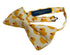 Ivory cotton bow tie with yellow rubber duck design