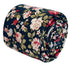 Navy with pink peony rose flower floral design cotton neck-tie