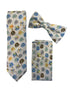 Ivory cotton child's bow tie with colourful elephants design
