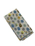 Ivory cotton pocket square with colourful elephants design