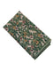 Sage green, light olive stencil english wild-flower floral design cotton pocket square