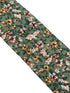 Sage green, light olive stencil english wild-flower floral design tie