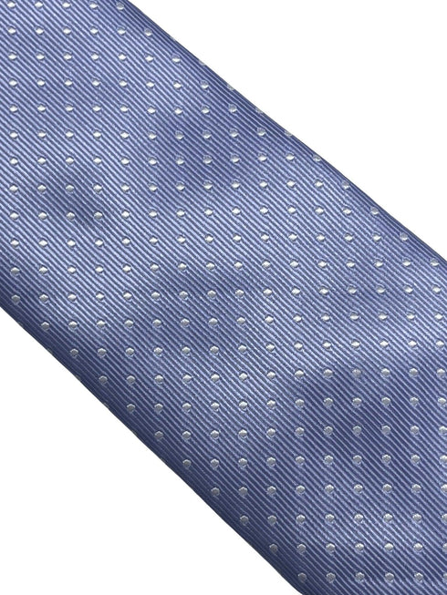 Pale purple, lilac, blue tie with white pin spots