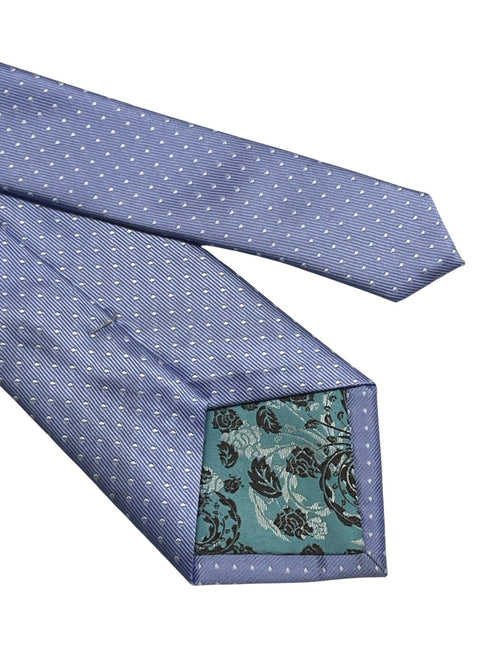 Pale purple, lilac, blue tie with white pin spots