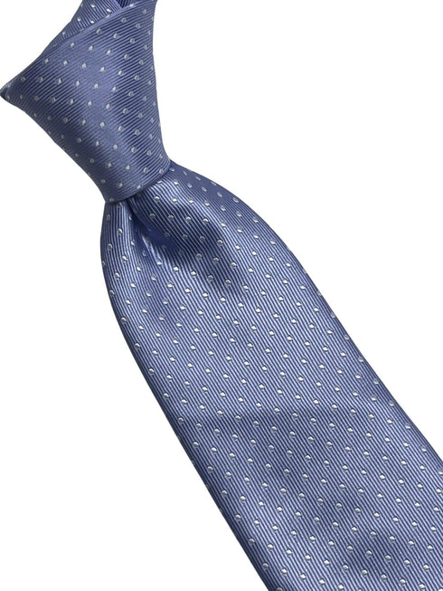 Pale purple, lilac, blue tie with white pin spots