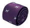 Plum aubergine purple tie with embroidered beagle bloodhound hunting gun dog design