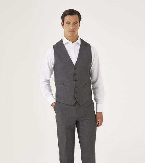 Skopes Men's Harcourt Tailored Fit Waist Coat in Grey 34 to 62 Regular